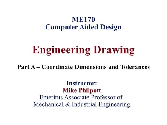 Introduction of ISO standards for technical engineering drawing | PPTX ...