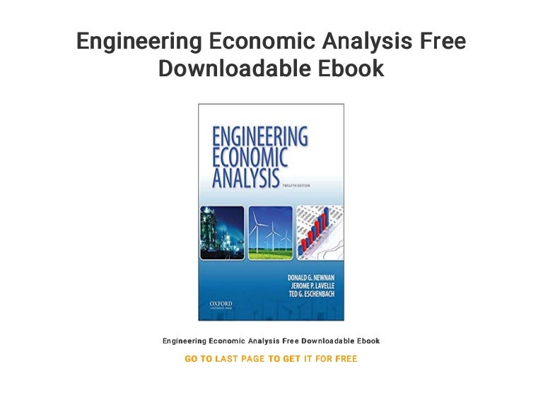 Engineering Economic Analysis Free Downloadable Ebook