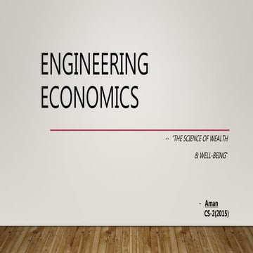 Engineering economics
