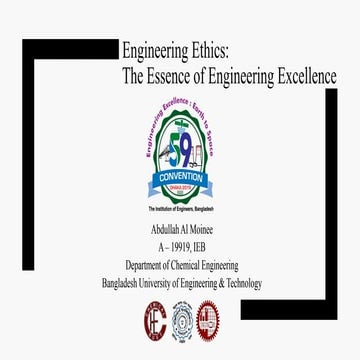 Engineering Ethics: The Essence of Engineering Excellence | IEB 2019