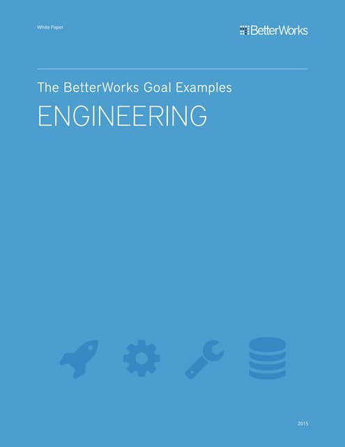 Goal Examples for Engineers