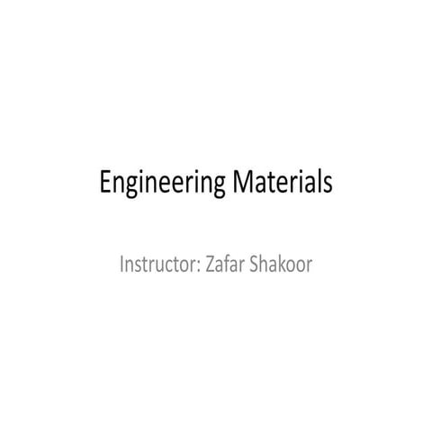 Engineering materials 
