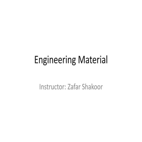 Engineering materials 
