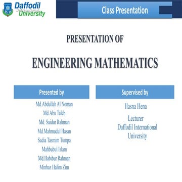 Engineering Mathematics | PPTX