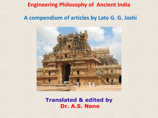 Engineering philosophy of  ancient ...