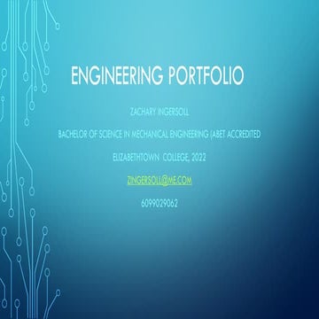 Engineering design portfolio for linked in | PPTX