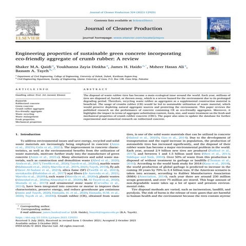 Engineering properties of sustainable green concrete incorporating eco ...
