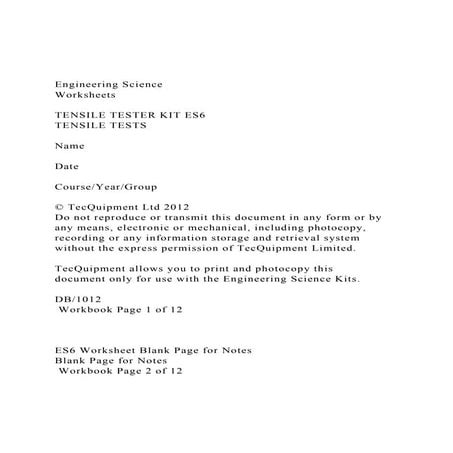 Engineering Science WorksheetsTENSILE TESTER KIT ES6TE.docx