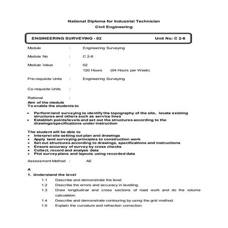NCIT civil Syllabus 2013-2014