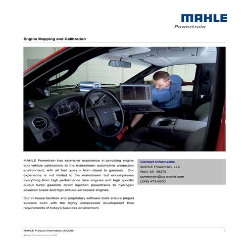 Engine Mapping And Calibration USA