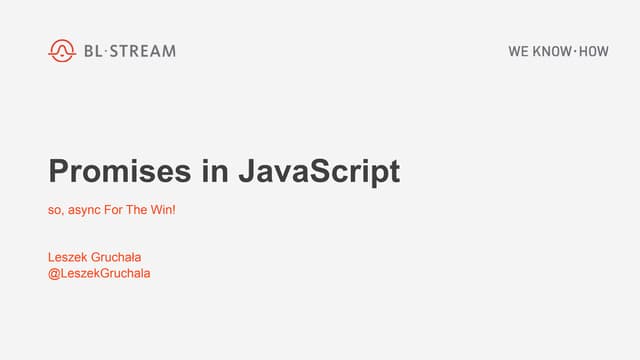 Javascript Promises