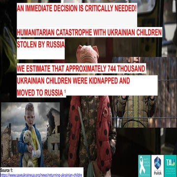 Kidnapped Ukrainian Children - OSINT Analytical Research