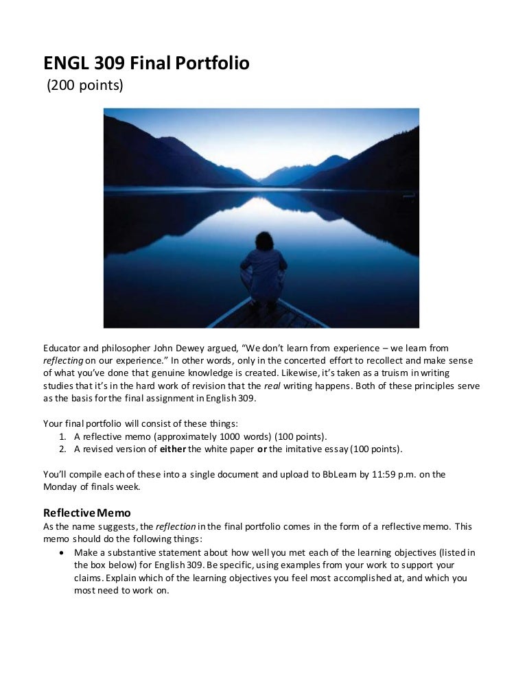 Student portfolios - examples image