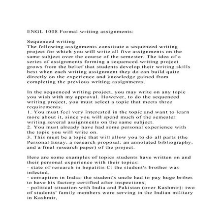 ENGL 1008 Formal writing assignmentsSequenced writingThe fo.docx
