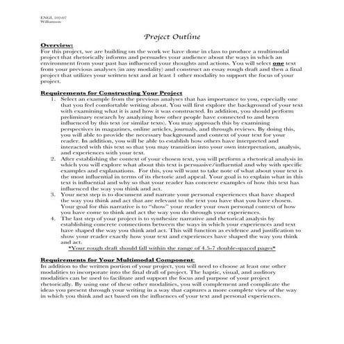 Unit four assignment sheet / english 102 / shearer | PDF