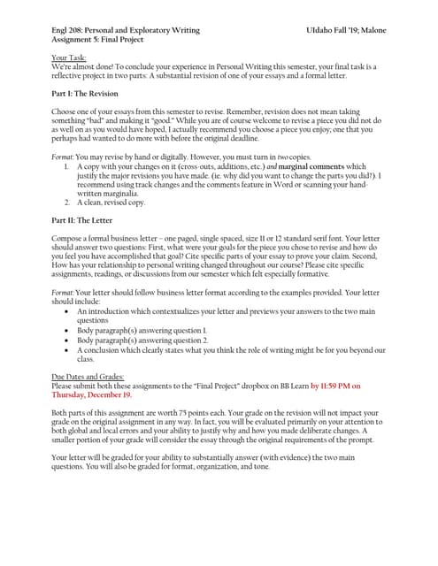 Engl 208 Final Project Pdf Homework And Study Education Engl 208 Final Project Pdf Homework And Study Education