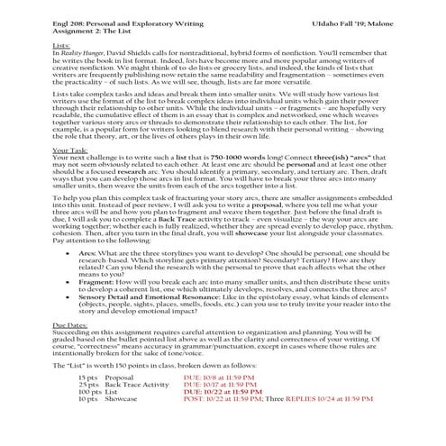 Engl 208 list essay prompt