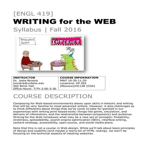 ENGL 419 FA17 Syllabus