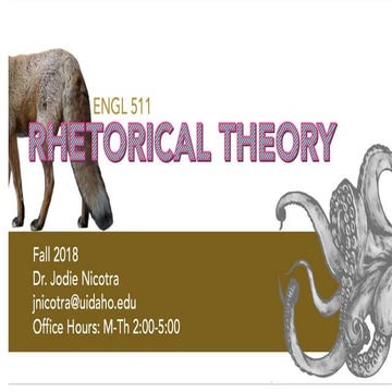 ENGL 511 Day One Lecture