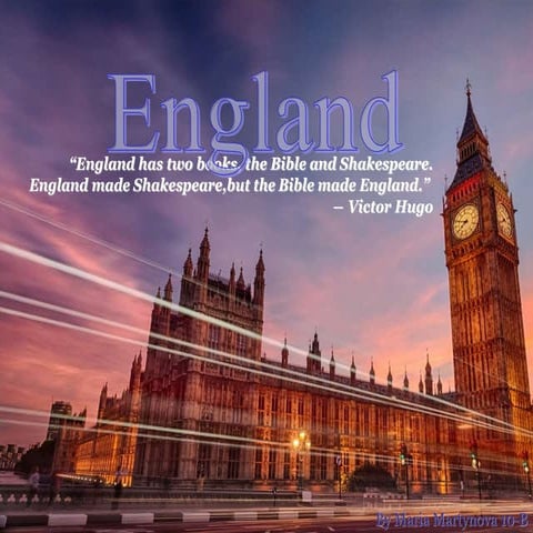 Presentation England Project Comenius | PDF