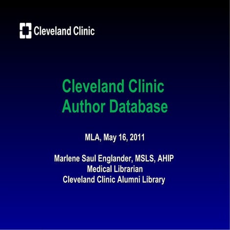 Marlene Englander Open Forum - MLA 2011