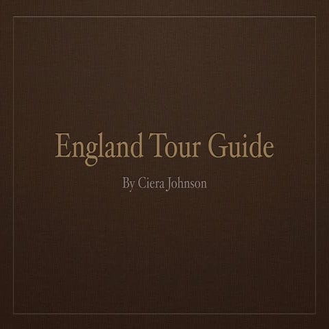 England tour guide