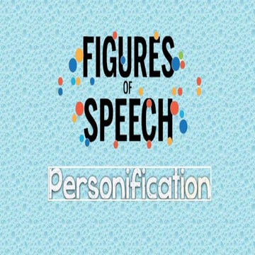 Grammar : Figures of Speech - Personification