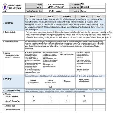 ENGLIsH 7 DLL_2nd Quarter_wk 2 docx.docx