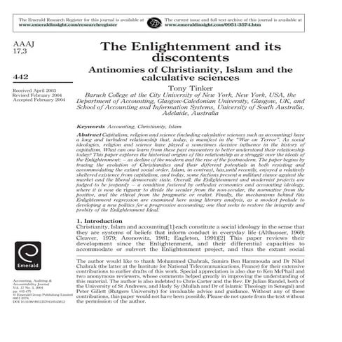 THE DIFFERENCES BETWEEN ISLAMIC ACCOUNTING AND CONVENTIONAL ACCOUNTING ...