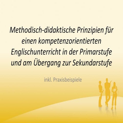 Englisch in der Volksschule