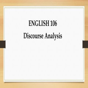 English-106-Discourse Analysis Graduate School Study