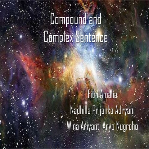 English (Compound and Complex Sentence)