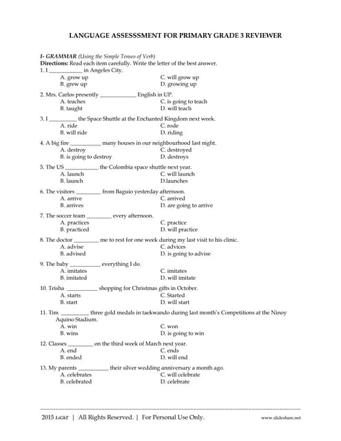 arrange the jumbled sentences