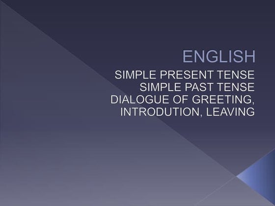 Verb to be | PPT