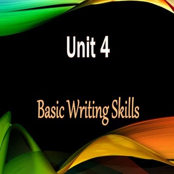 Basic Writing Skill