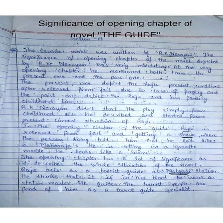 English | BCOM SEM-6TH | Hand Written Notes |  by Ritish bedi #RVIRGO