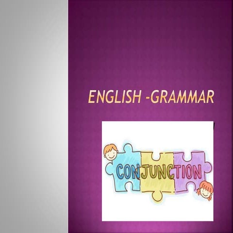 English  grammer- conjunction