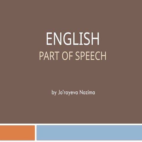 ENGLISH-ppt-Part-Of-Speech. jo'rayeva nozimapptx.pptx