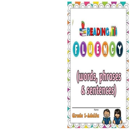 English Reading Fluency Docx