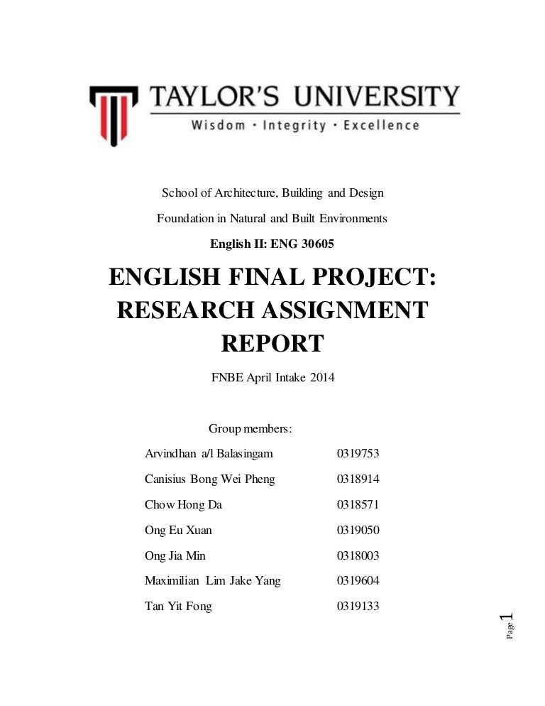 English Report