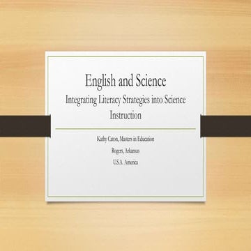 English science-kathy caton