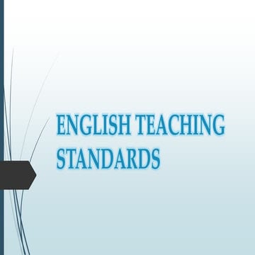English teaching-standards