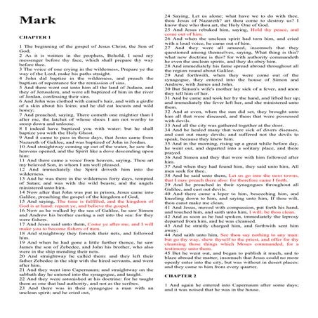 Mark 1 21 28 | PDF