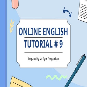 Comprehensive Online English Tutorial: Daily Routine, Nouns, and ...