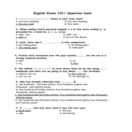 English 101 question1 | PDF