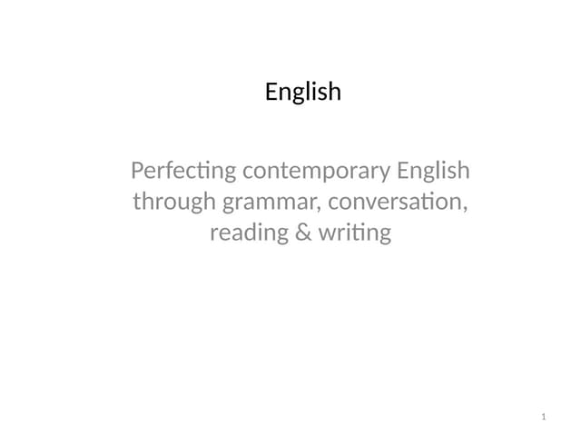 Power point English for begginers: explore
