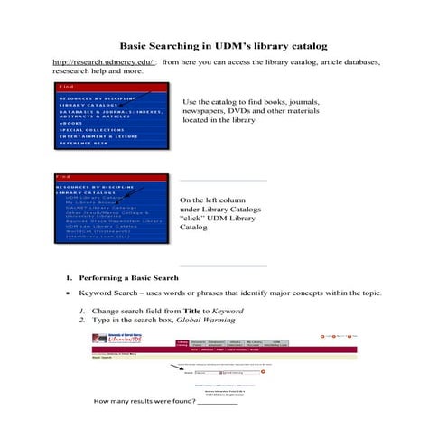 English 131 bibliographic instruction