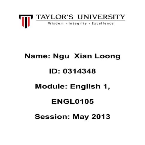 English 1 assignment 1   copy