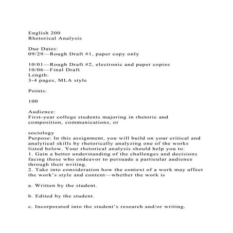 English 200Rhetorical AnalysisDue Dates 0929—Rough Draft.docx