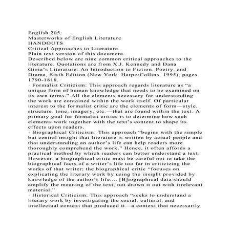 Critical Approaches: Types of Literary Criticism | PPTX